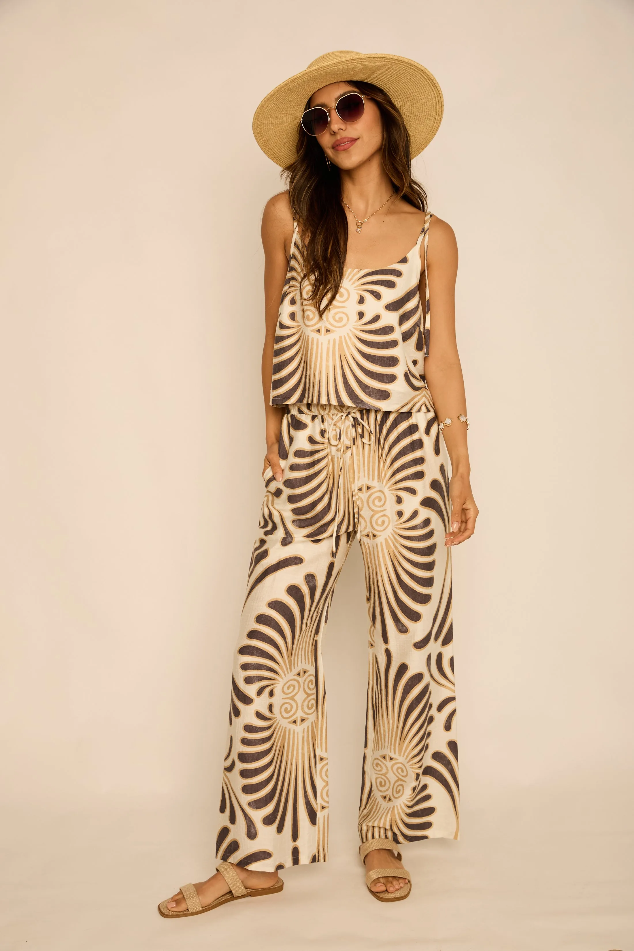 Sandy Pattern Tie Shoulder Top sold by fab'rik product image thumbnail 2