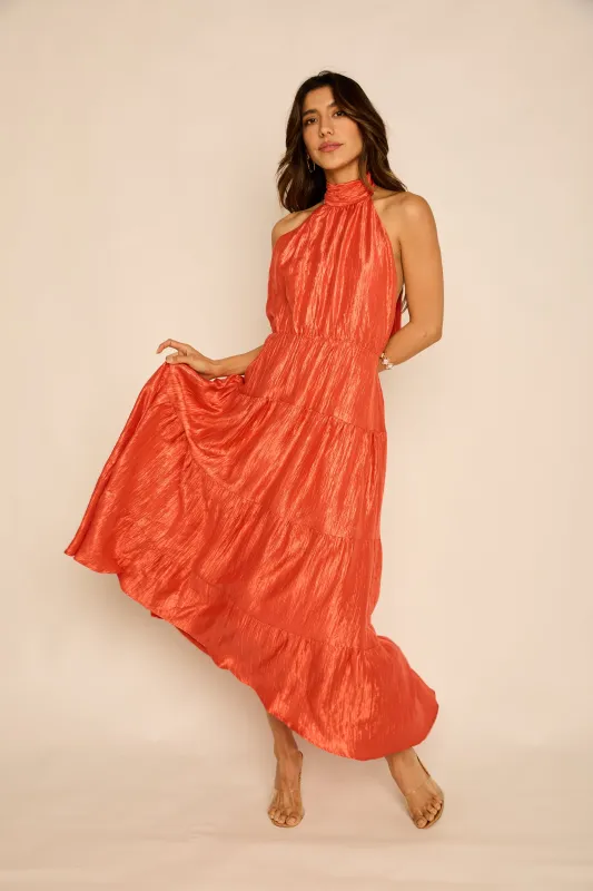 Leah Tiered Maxi Dress sold by fab'rik