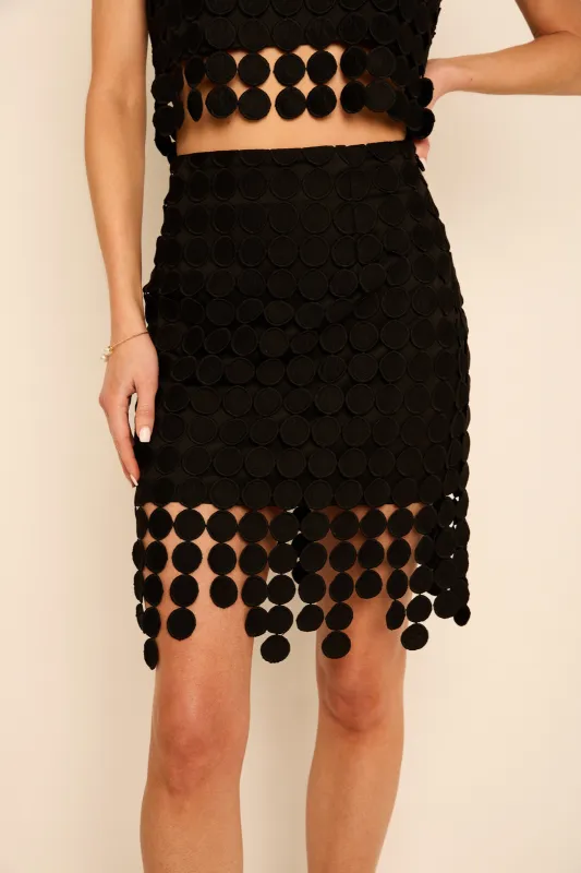 Mary-Grace Circle Lace Skirt sold by fab'rik