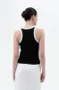 Kira Contrast Trim Racerback Knit Tank sold by fab'rik