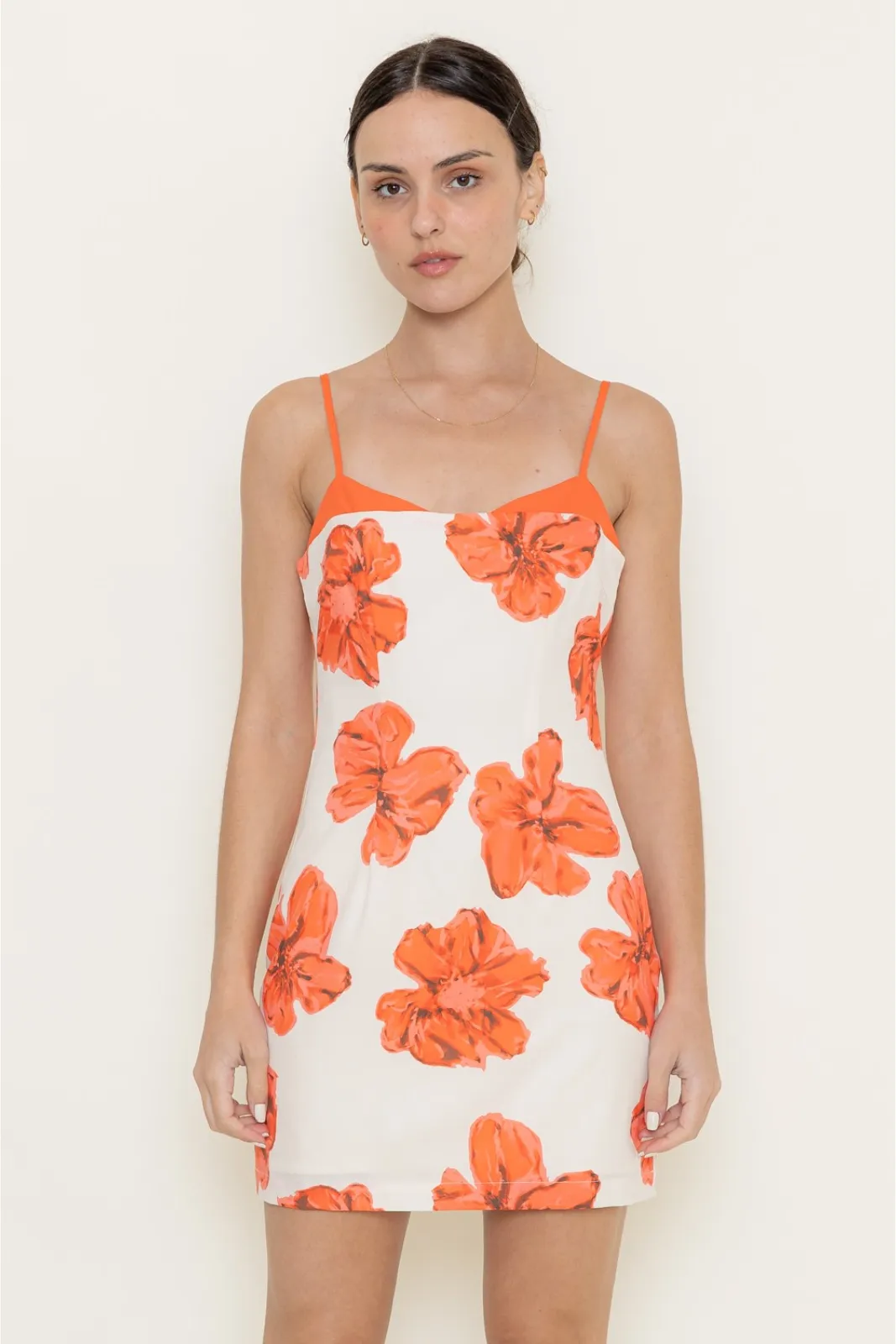 Davis Peekaboo Contrast Mini Dress sold by fab'rik