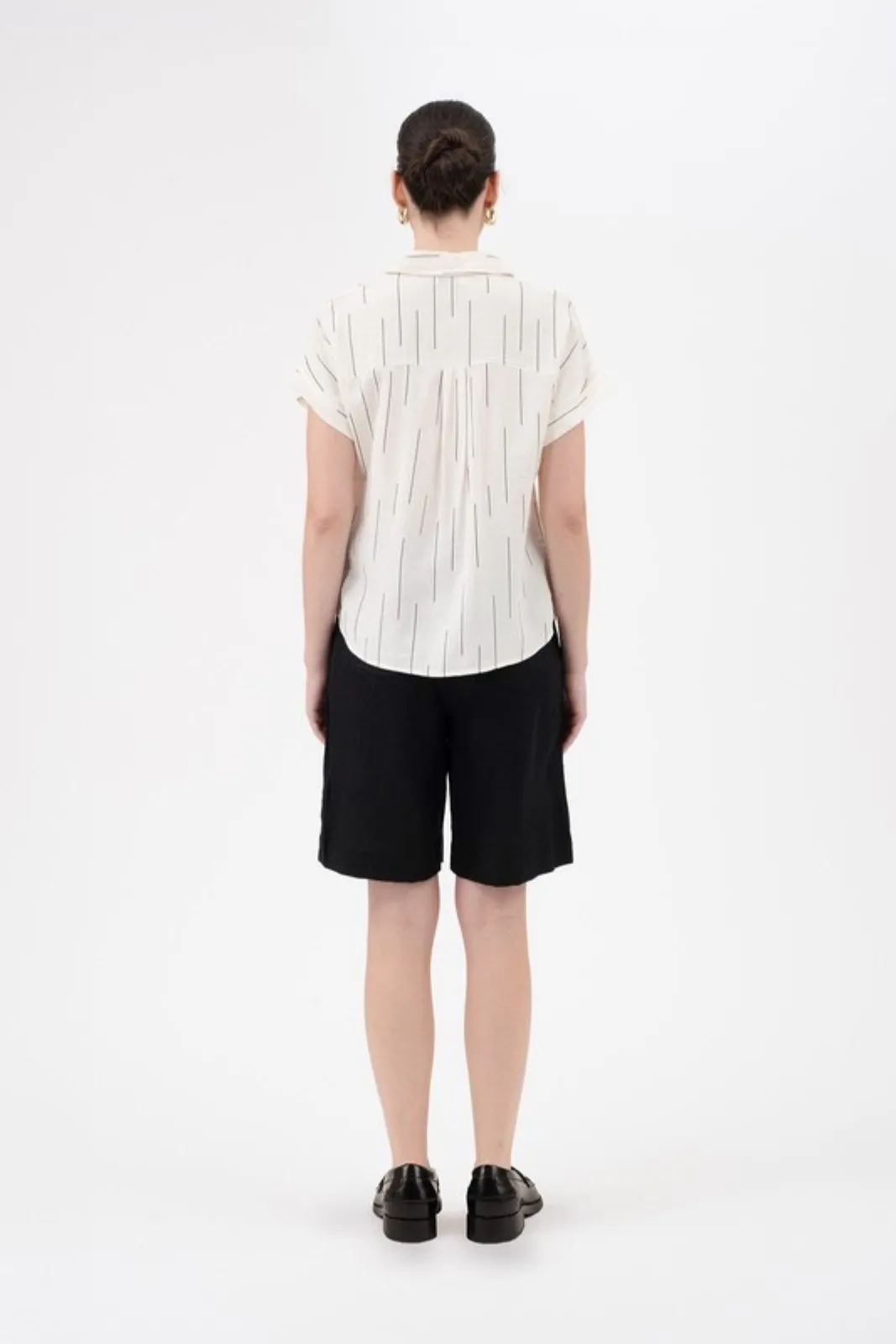 Malia Line Print Button Down Shirt sold by fab'rik product image thumbnail 4