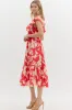 Jenna Floral Printed Midi Dress sold by fab'rik