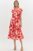 Jenna Floral Printed Midi Dress sold by fab'rik