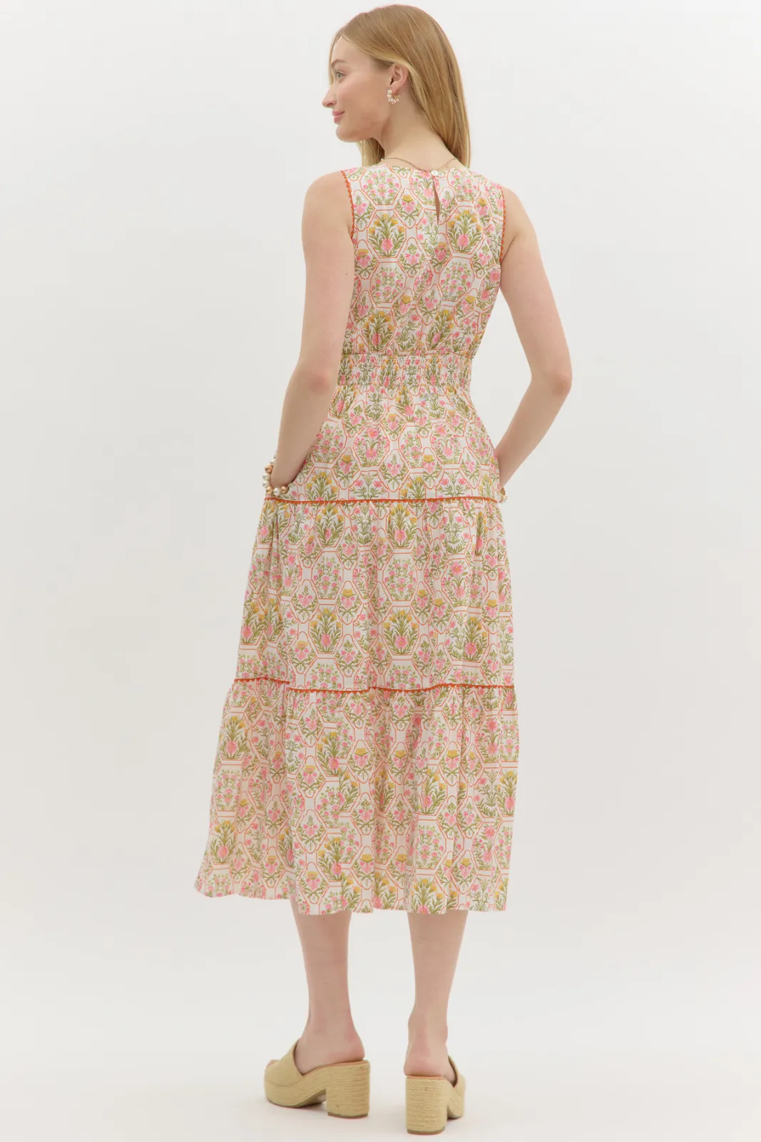Hannah Printed Tiered Midi Dress sold by fab'rik product image thumbnail 3