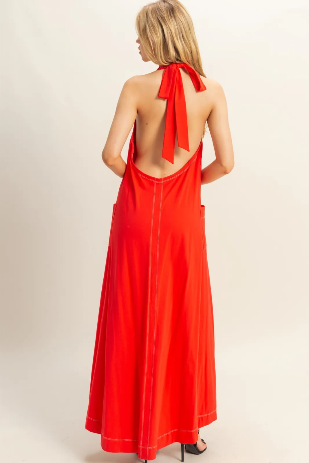 Penelope Exposed Stitch Backless Maxi sold by fab'rik product image thumbnail 4
