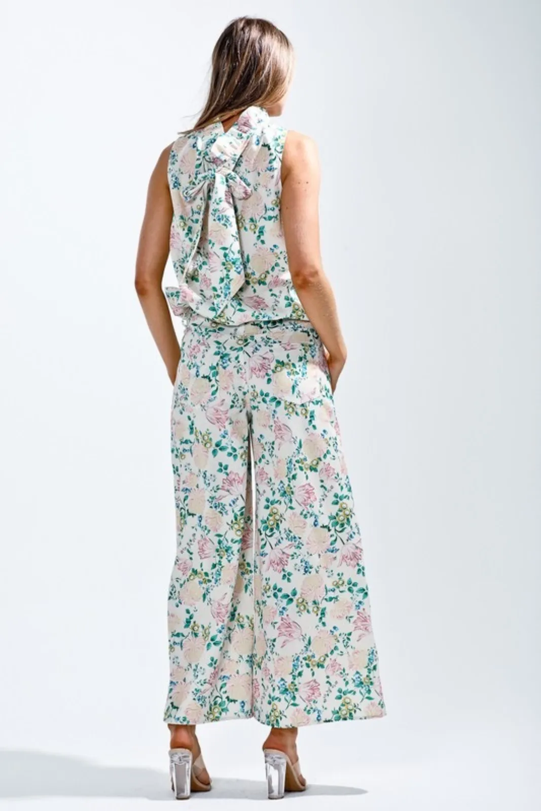 Madison Floral Printed Tie Back Top sold by fab'rik product image thumbnail 4