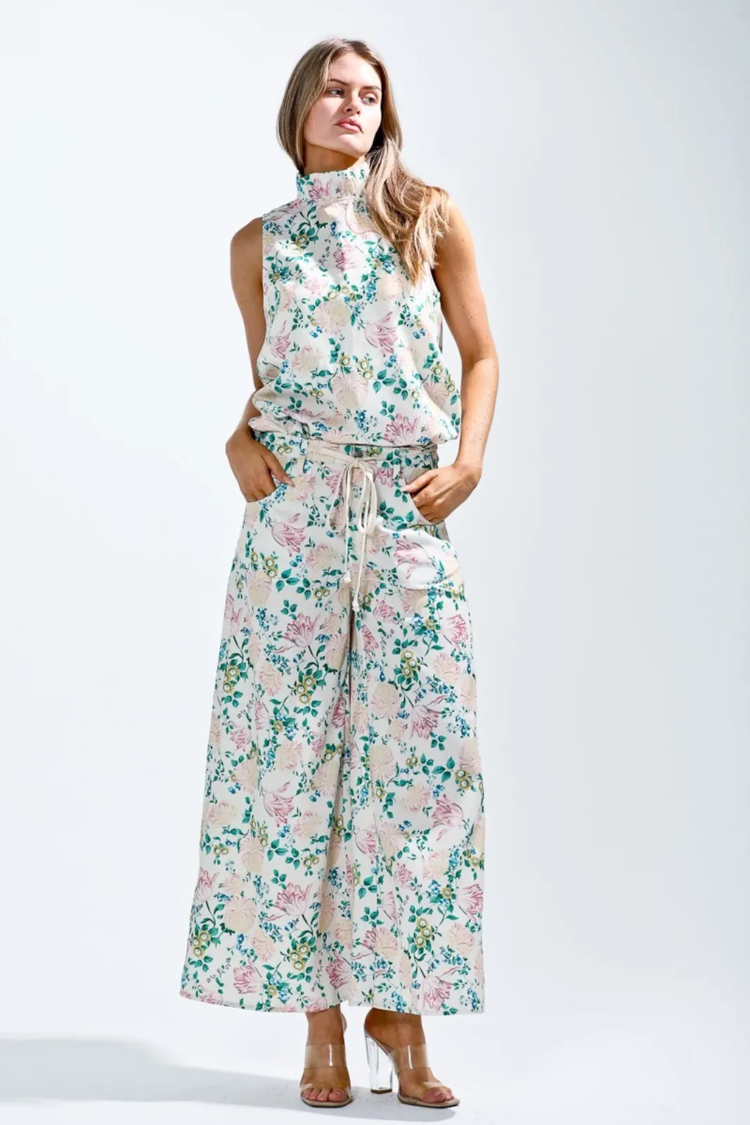 Madison Floral Printed Tie Back Top sold by fab'rik product image thumbnail 2