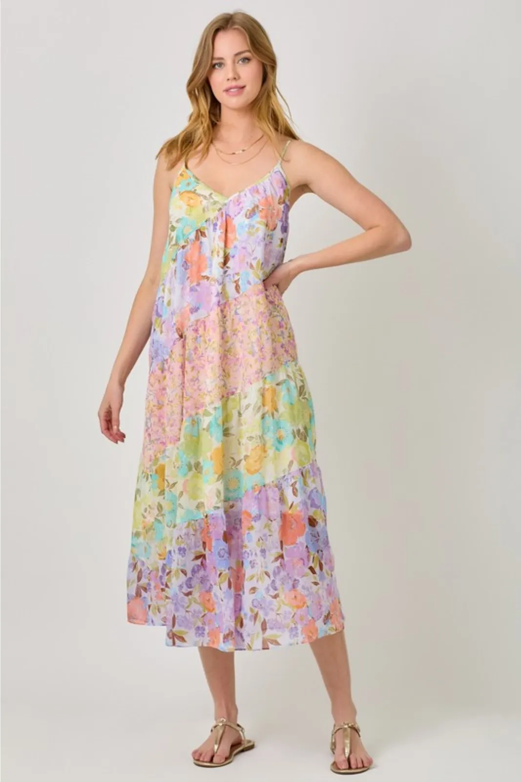 Layne Print Mixed Maxi Dress sold by fab'rik product image thumbnail 3