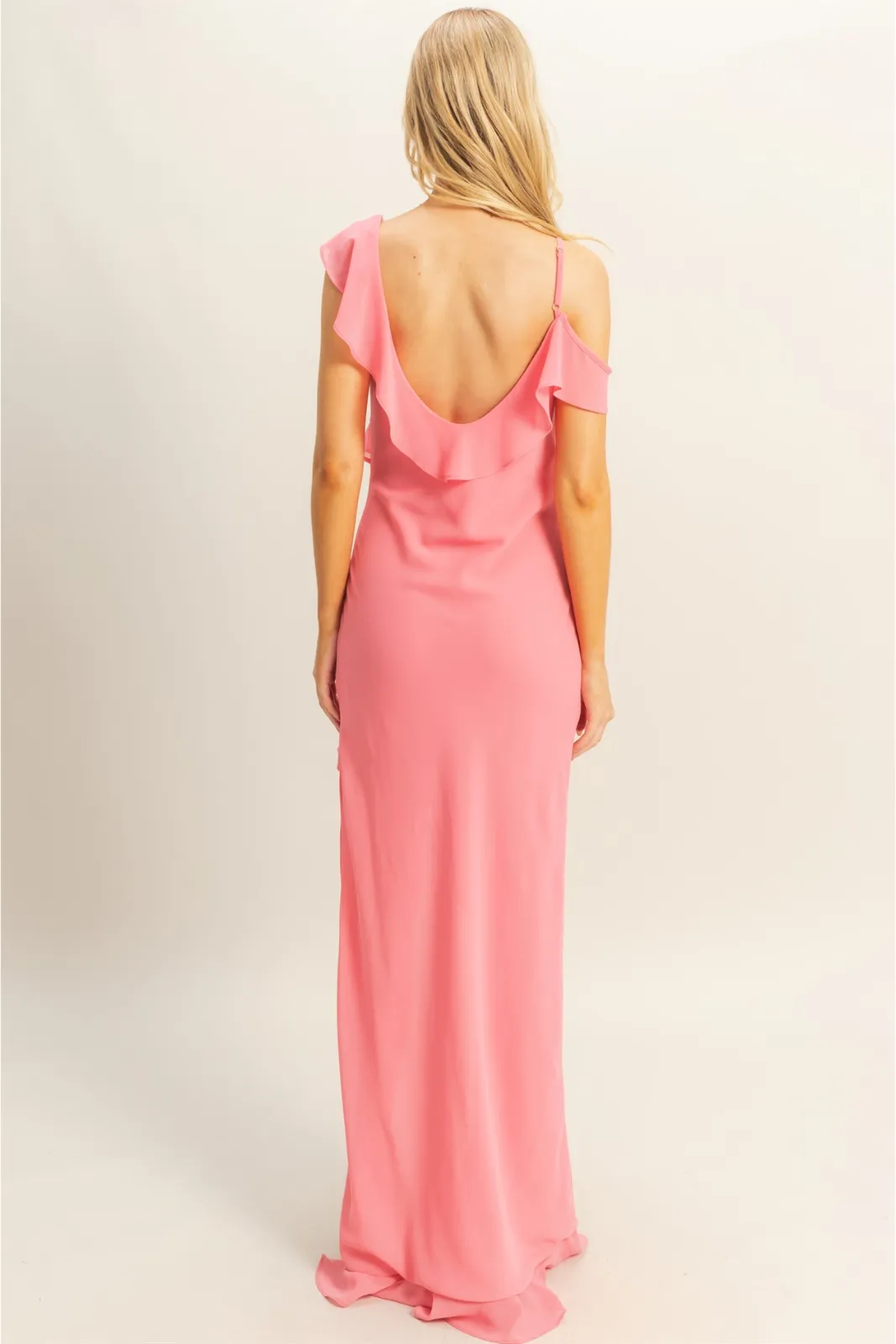 Layla Frilled Asymmetrical Maxi Dress sold by fab'rik product image thumbnail 3