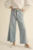 Alexia Tie Waist Washed Denim Pants sold by fab'rik