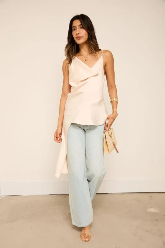 Sam Cowl Neck Asymmetrical Top sold by fab'rik