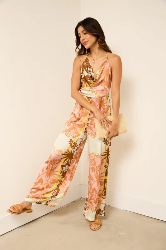 Kim Cowl Neck Jumpsuit sold by fab'rik