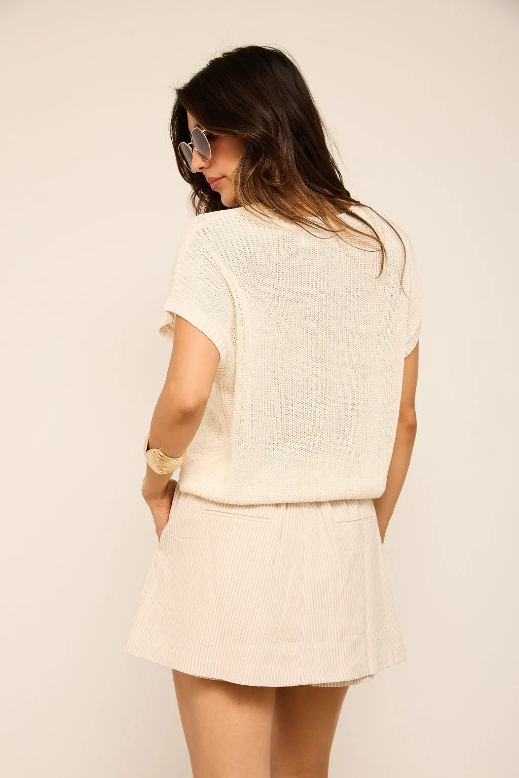 Nia Diagonal Stripe Skort sold by fab'rik product image thumbnail 4