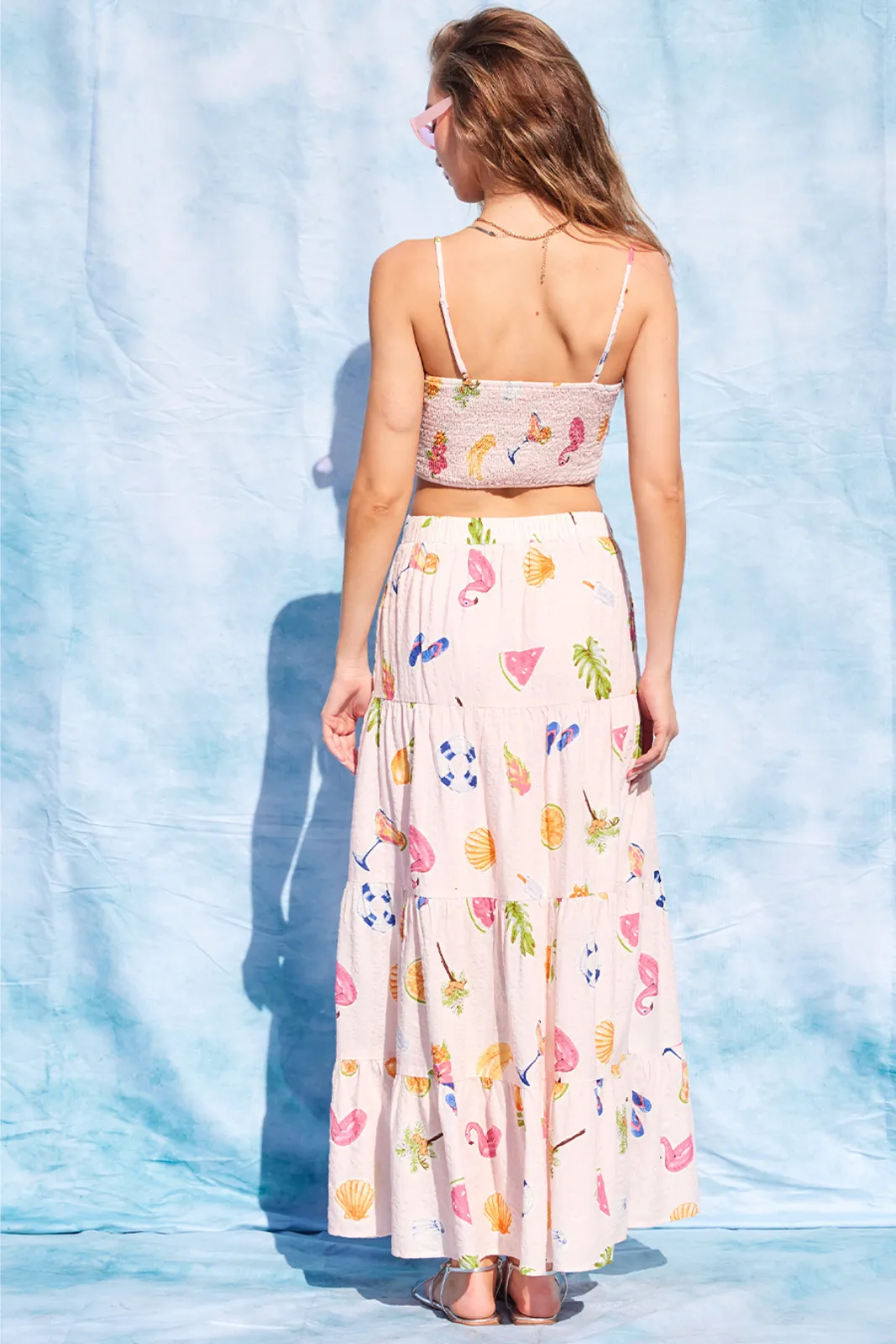 Marjorie Pattern Crop Top sold by fab'rik product image thumbnail 2