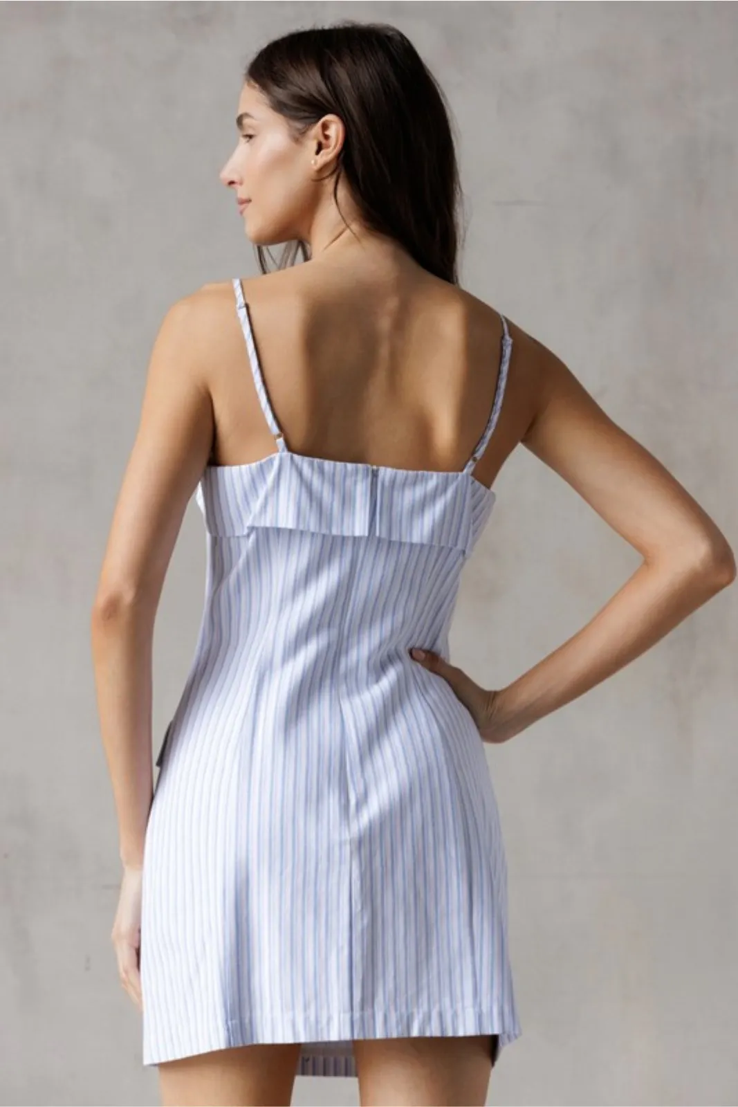 Rosemary Pinstripe Mini Dress sold by fab'rik product image thumbnail 4