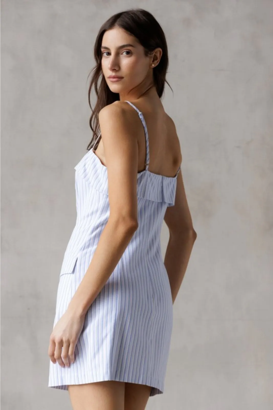 Rosemary Pinstripe Mini Dress sold by fab'rik product image thumbnail 3