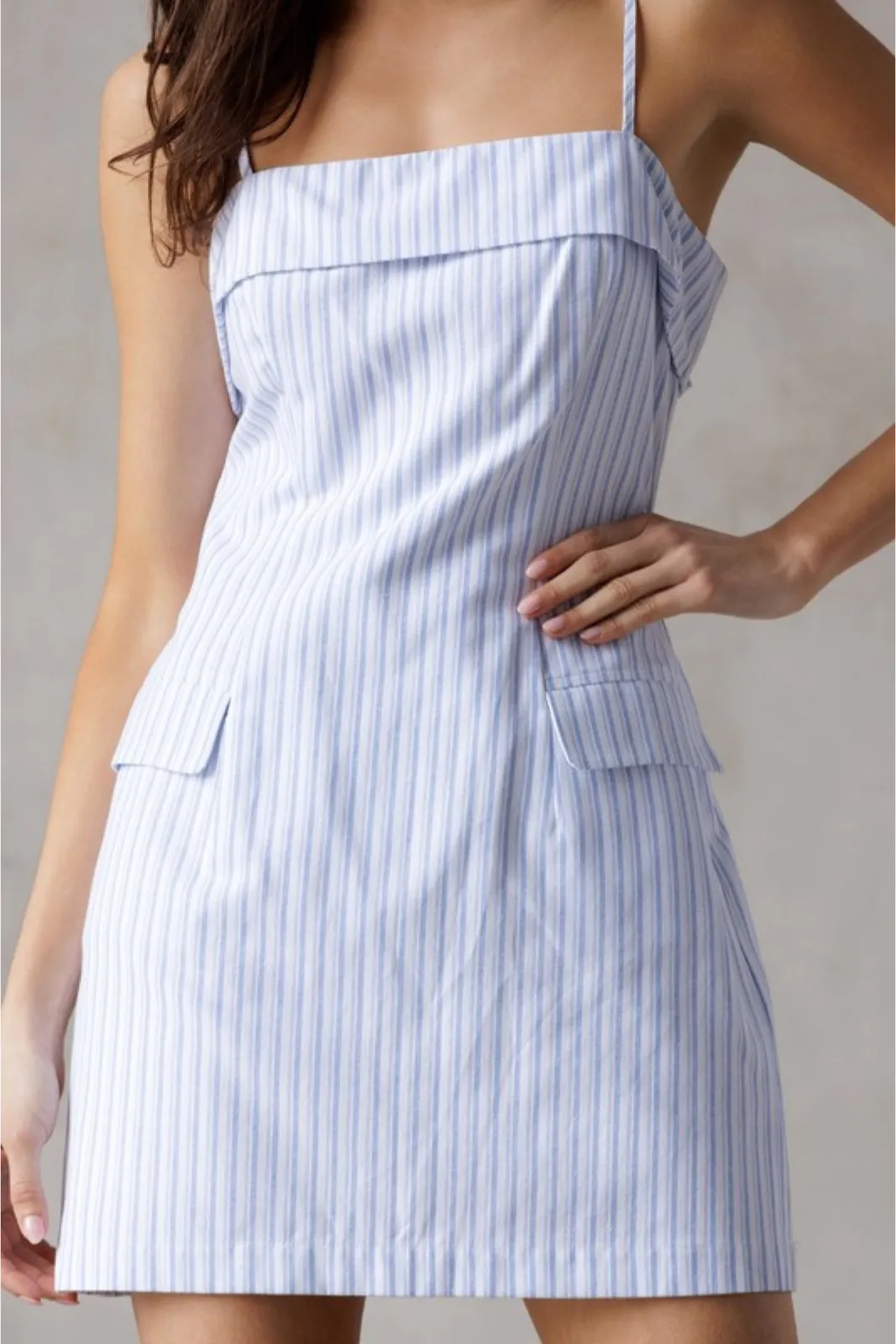 Rosemary Pinstripe Mini Dress sold by fab'rik product image thumbnail 2