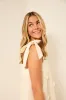 Angelina Floral Embroidery Shoulder Tie Midi Dress sold by fab'rik