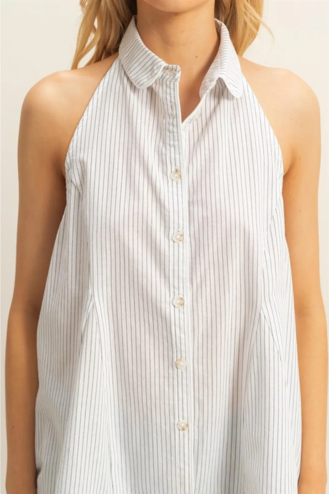 Samantha Backless Collared Top sold by fab'rik product image thumbnail 2