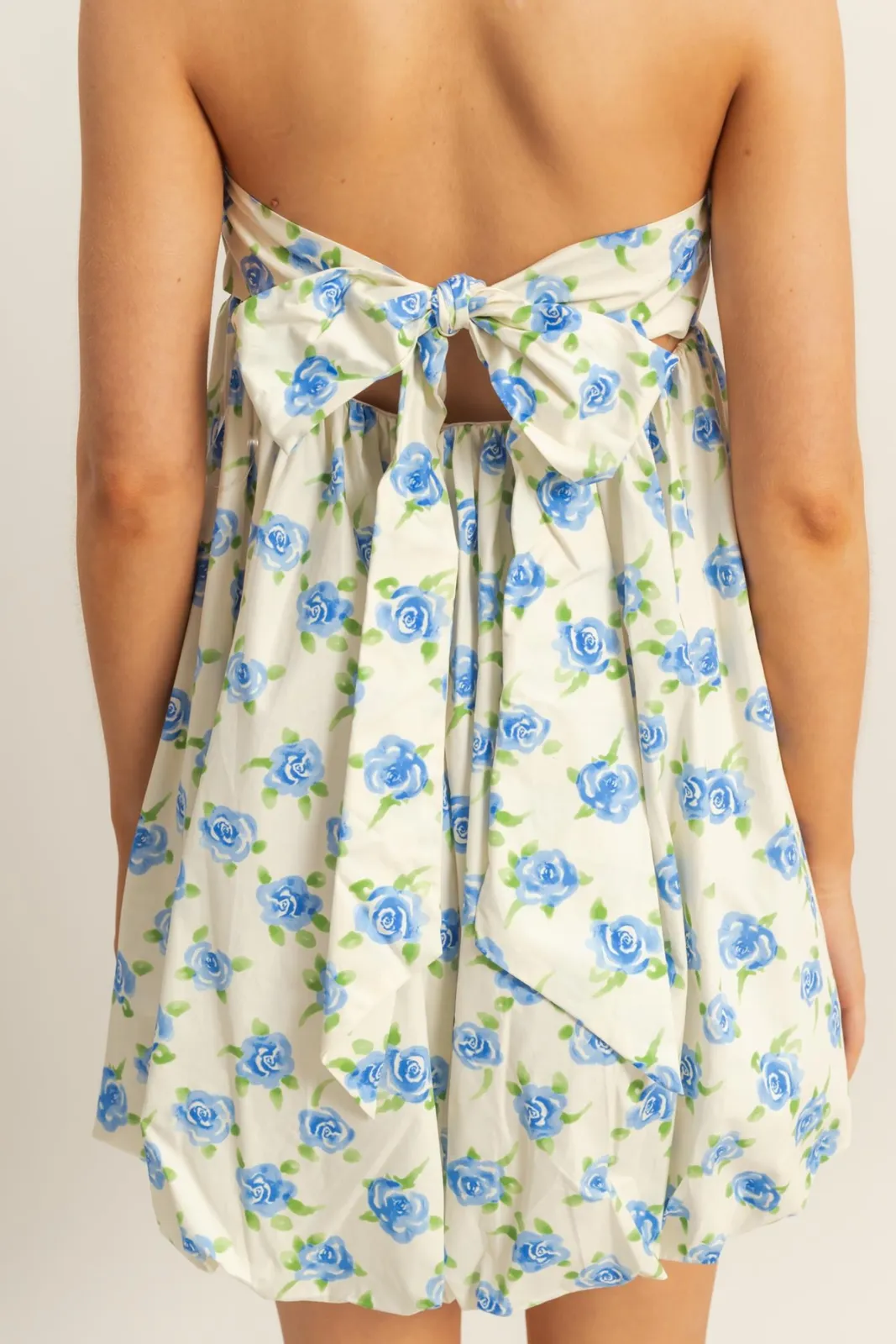 Maya Bubble Hem Flower Mini Dress sold by fab'rik product image thumbnail 2