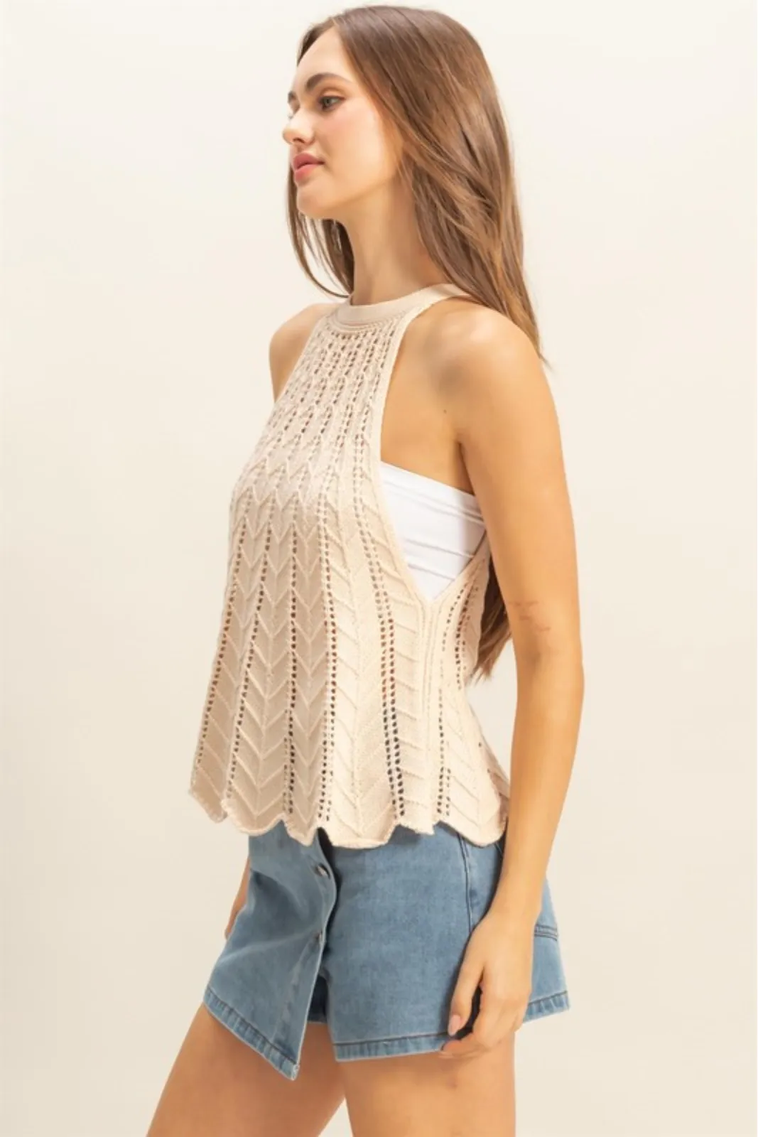 Hattie Knit Halter Top sold by fab'rik product image thumbnail 3
