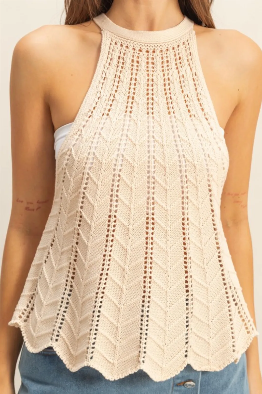 Hattie Knit Halter Top sold by fab'rik product image thumbnail 2