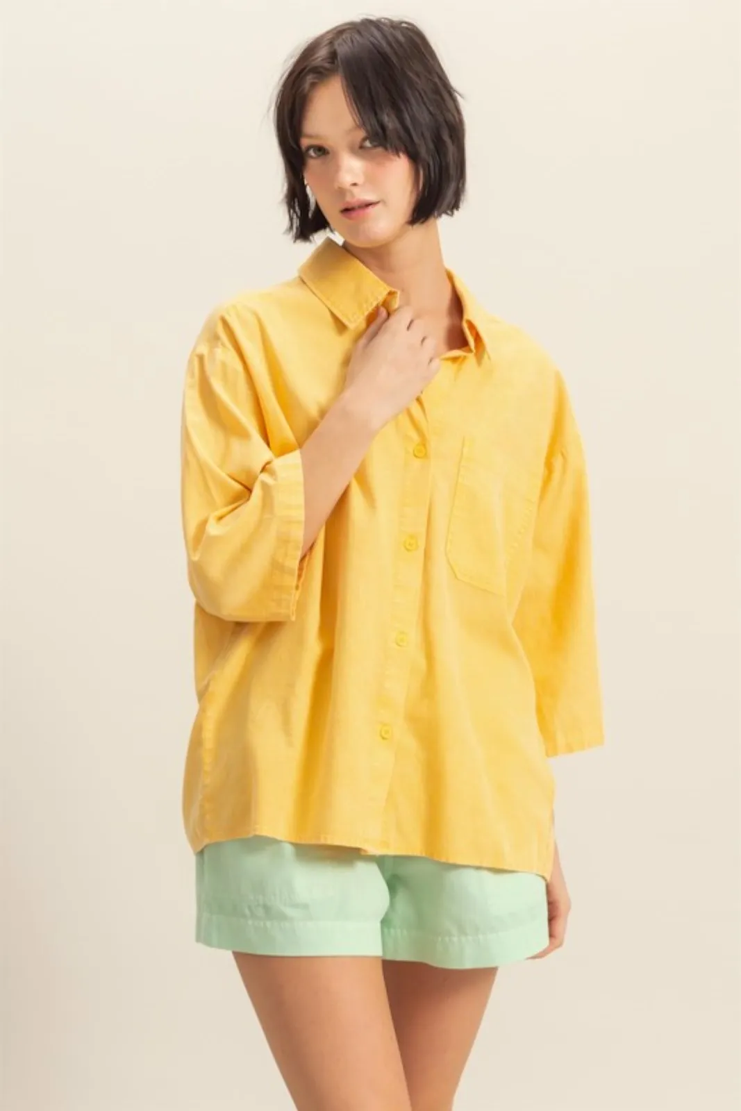 Esme Button Up Blouse sold by fab'rik