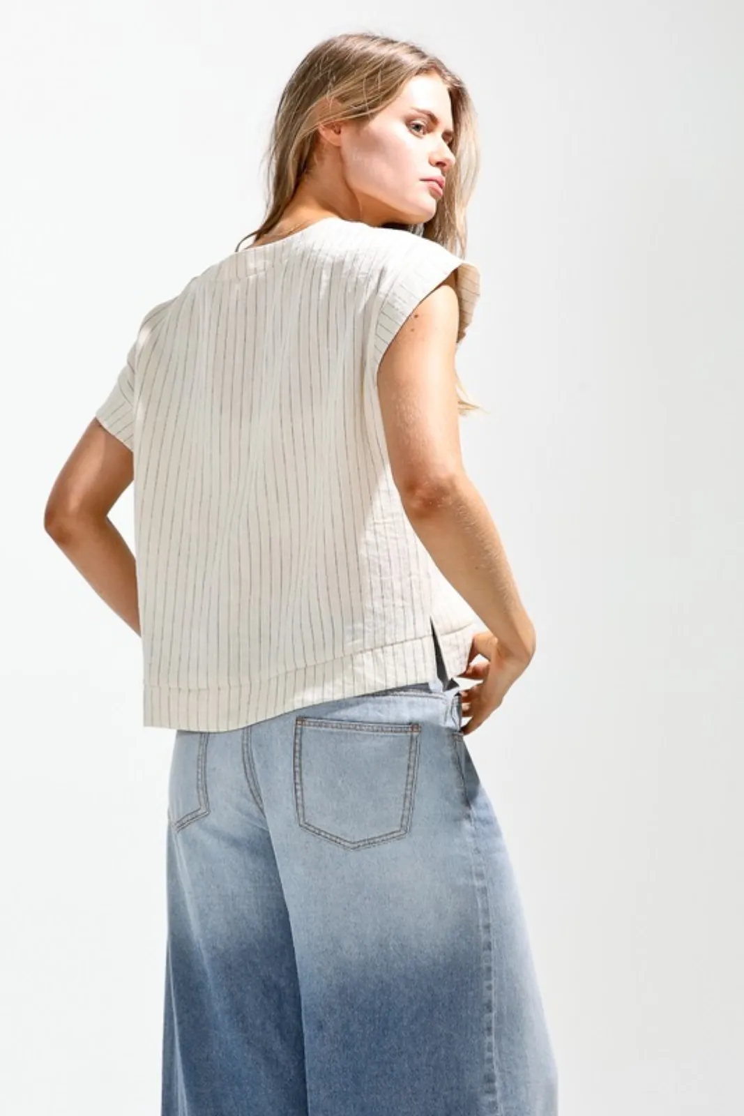 Shay Striped Drop Shoulder Top sold by fab'rik product image thumbnail 3