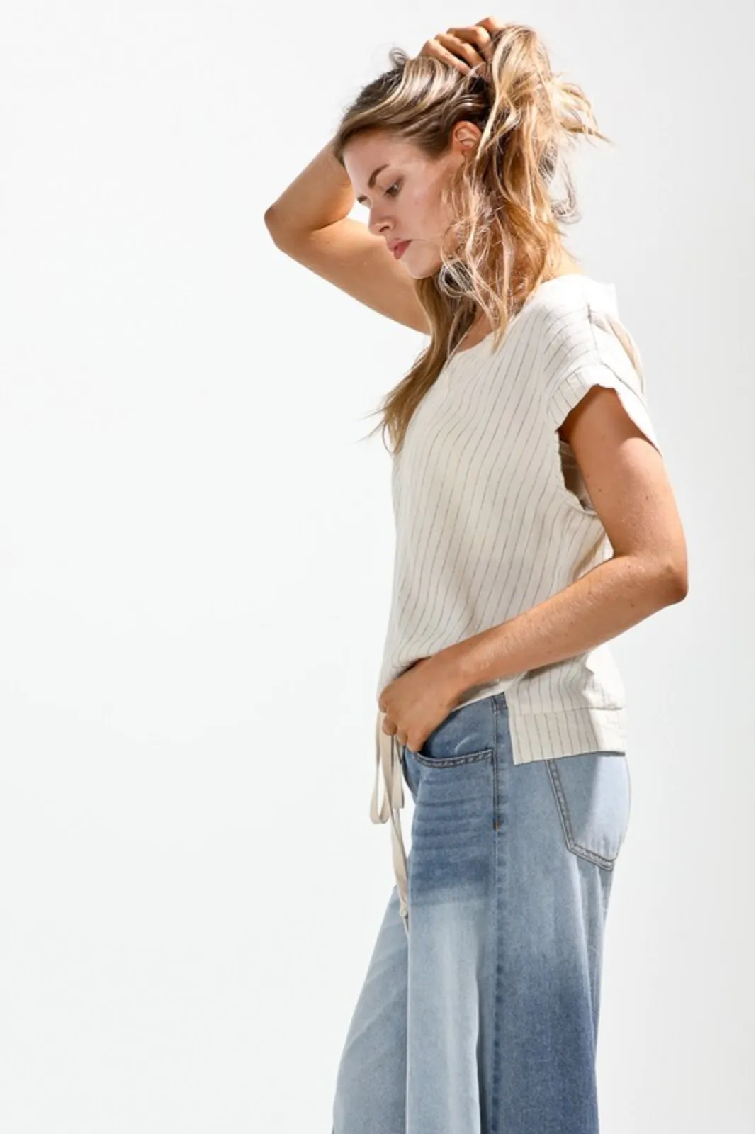 Shay Striped Drop Shoulder Top sold by fab'rik product image thumbnail 2