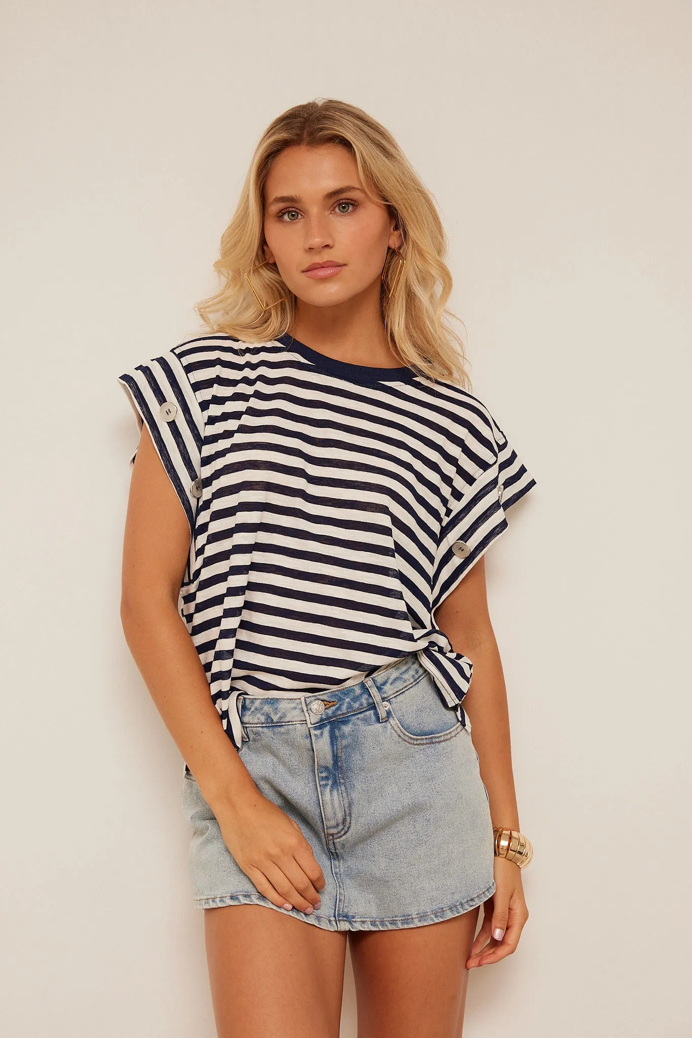 Pennon Denim Mini Skort sold by fab'rik product image thumbnail 2