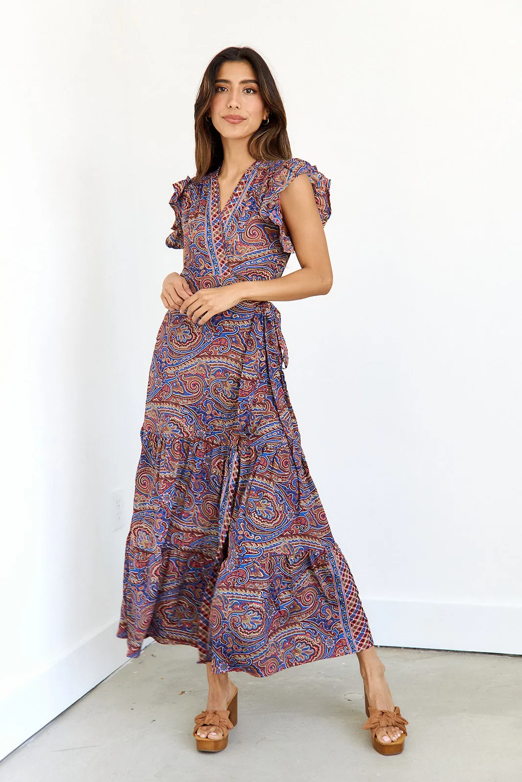 SALE - Brooklyn Wrap Maxi Dress sold by fab'rik