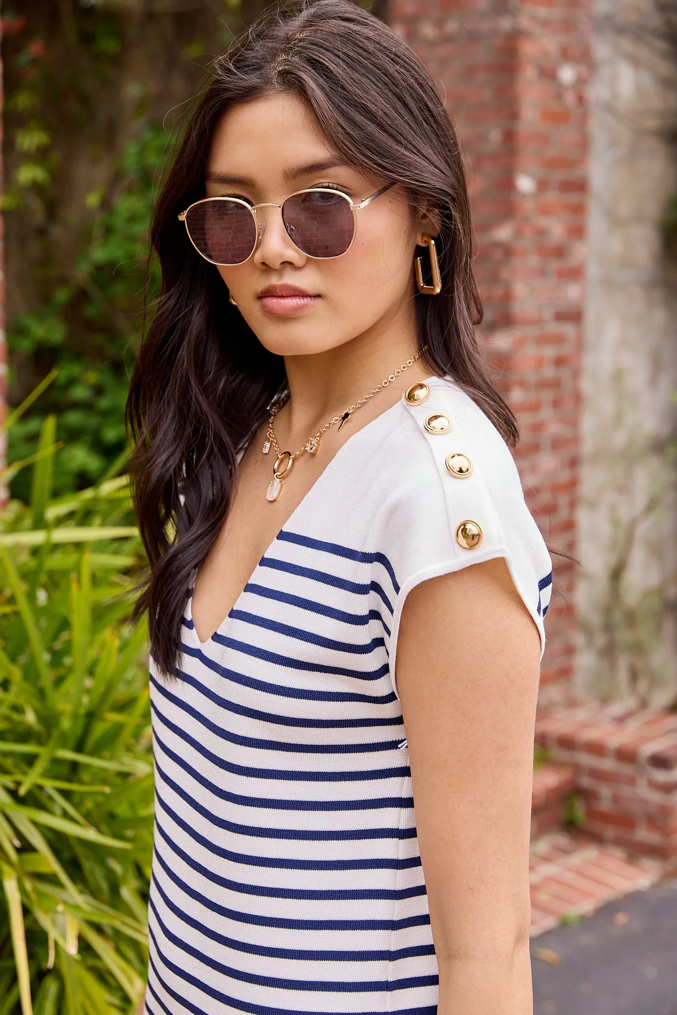 SALE - Marlie Button Detail Mini Dress sold by fab'rik product image thumbnail 2