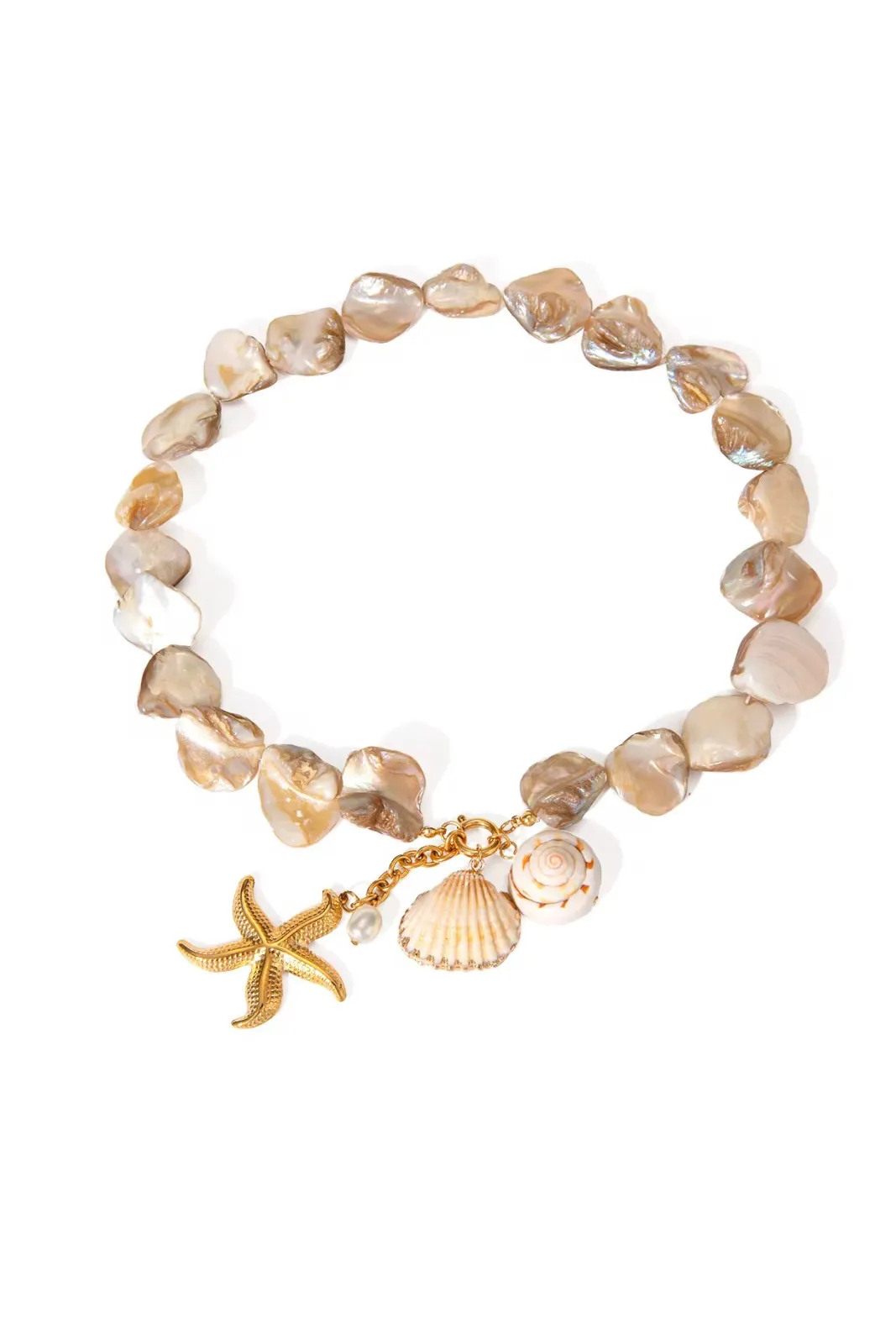 Faith Shell Y Neck sold by fab'rik