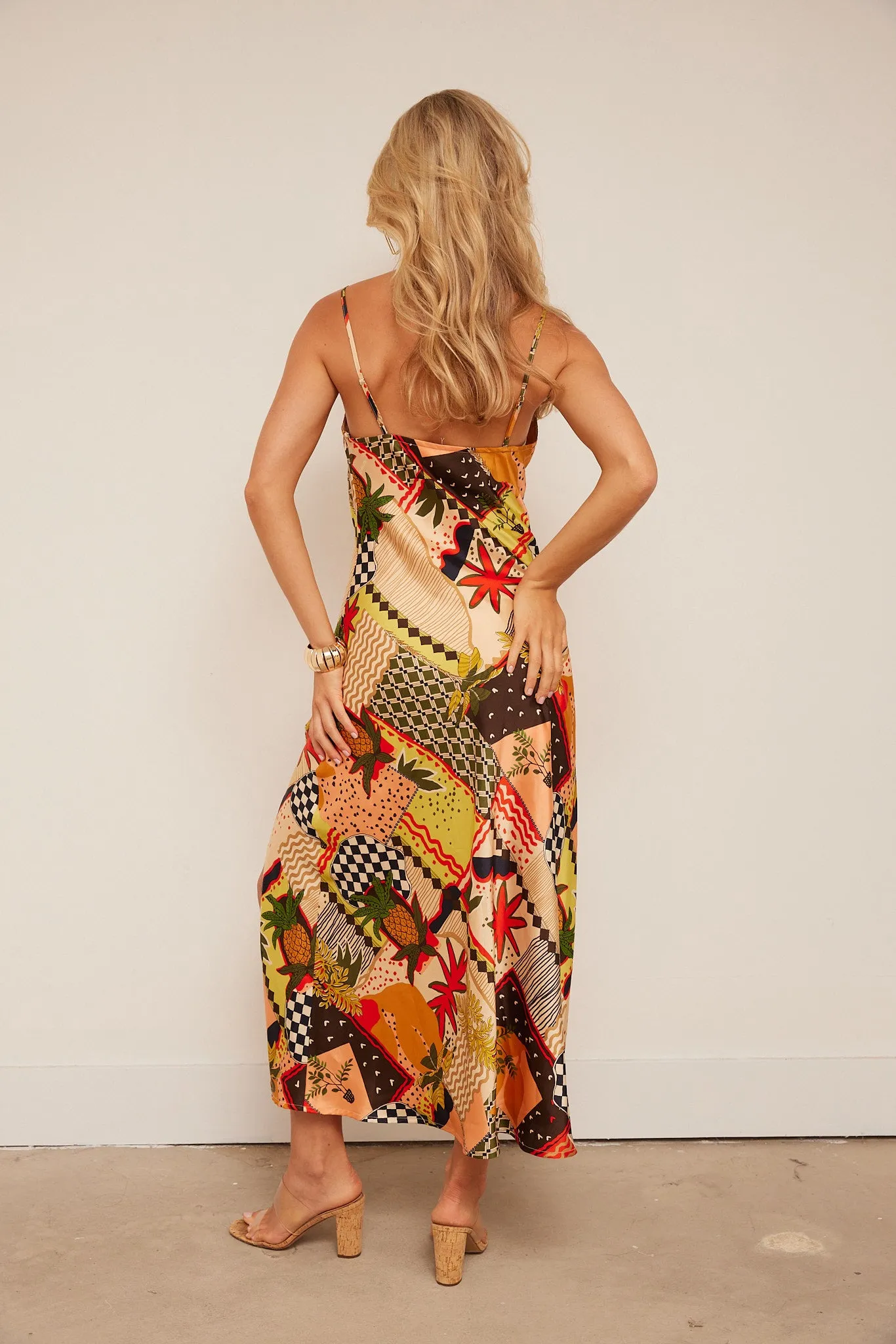 Phoebe Pattern Slit Dress sold by fab'rik product image thumbnail 5