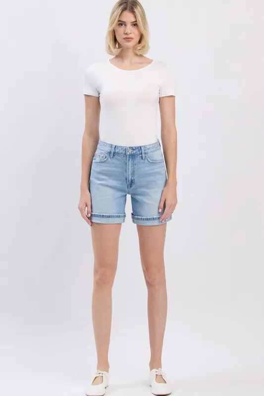 Ellie Super High Midi Shorts made by Vervet