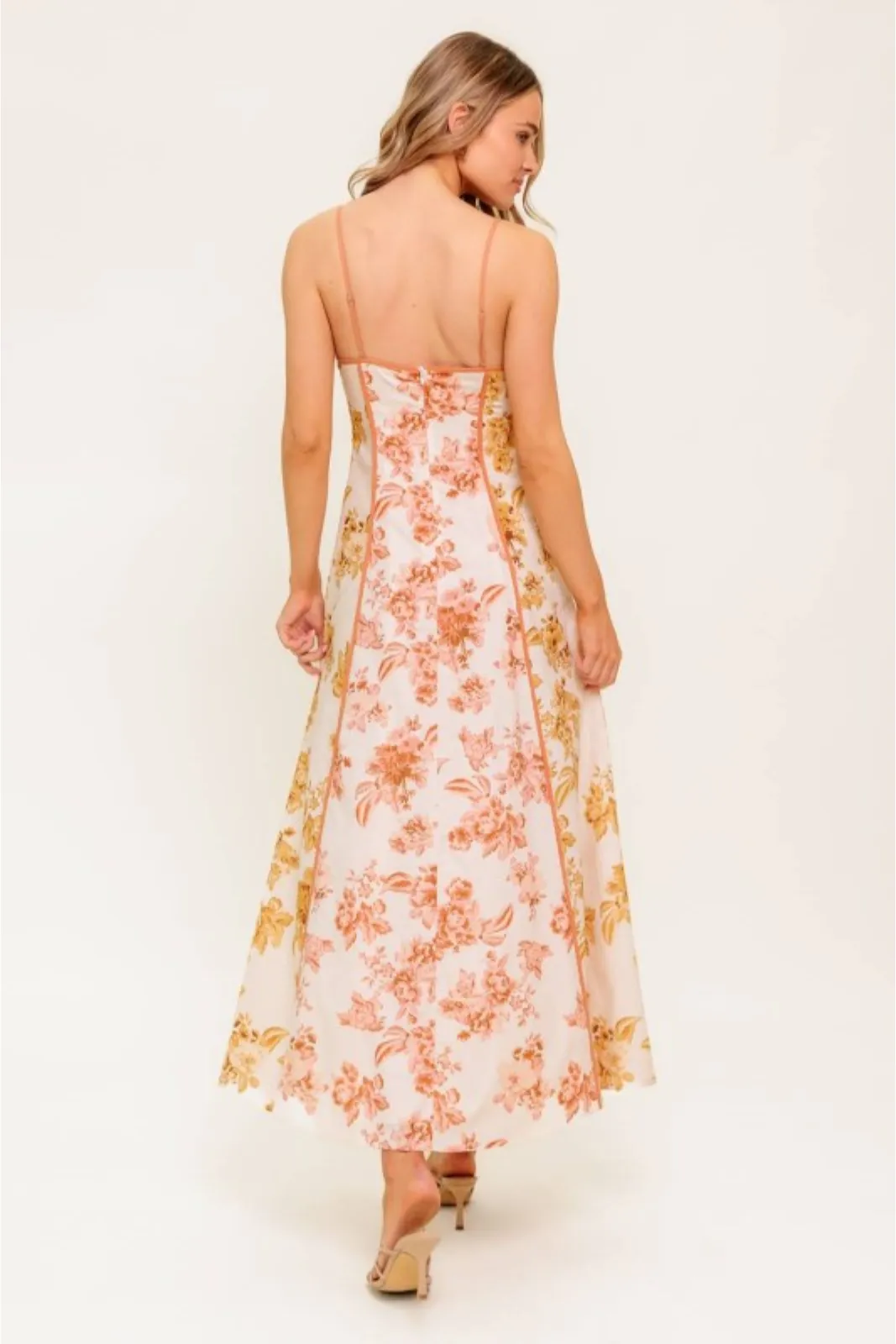 Tiffany Floral Contrast Midi Dress sold by fab'rik product image thumbnail 4