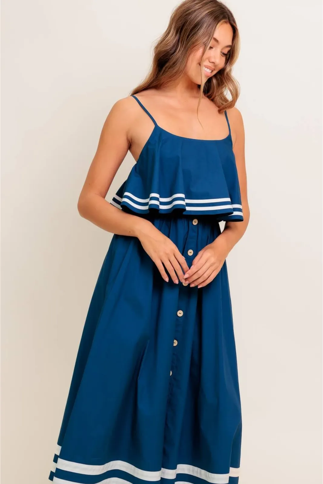 Kaylee Striped Hem Midi Dress sold by fab'rik product image thumbnail 3