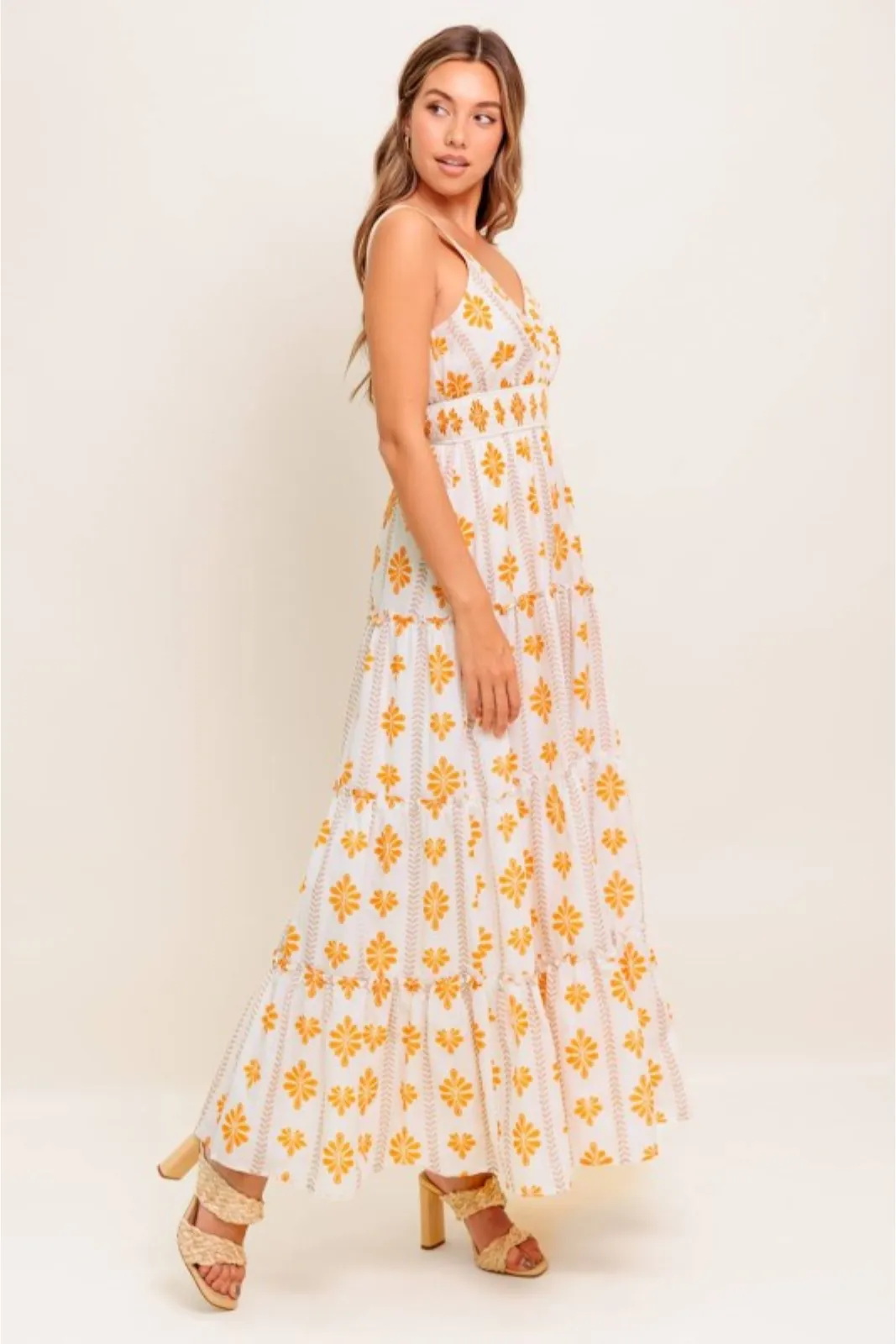 Annie Printed Tiered Maxi Dress sold by fab'rik product image thumbnail 3