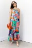Gwen Printed Tiered Maxi Dress sold by fab'rik