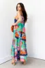 Gwen Printed Tiered Maxi Dress sold by fab'rik