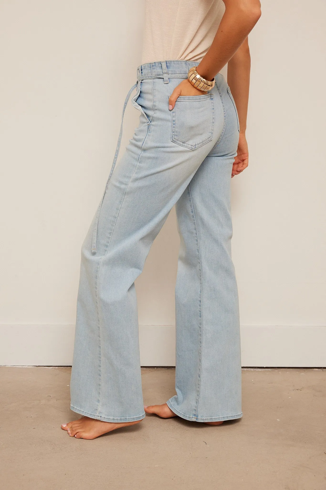 Amelia Belted Wide Leg Pant sold by fab'rik product image thumbnail 2