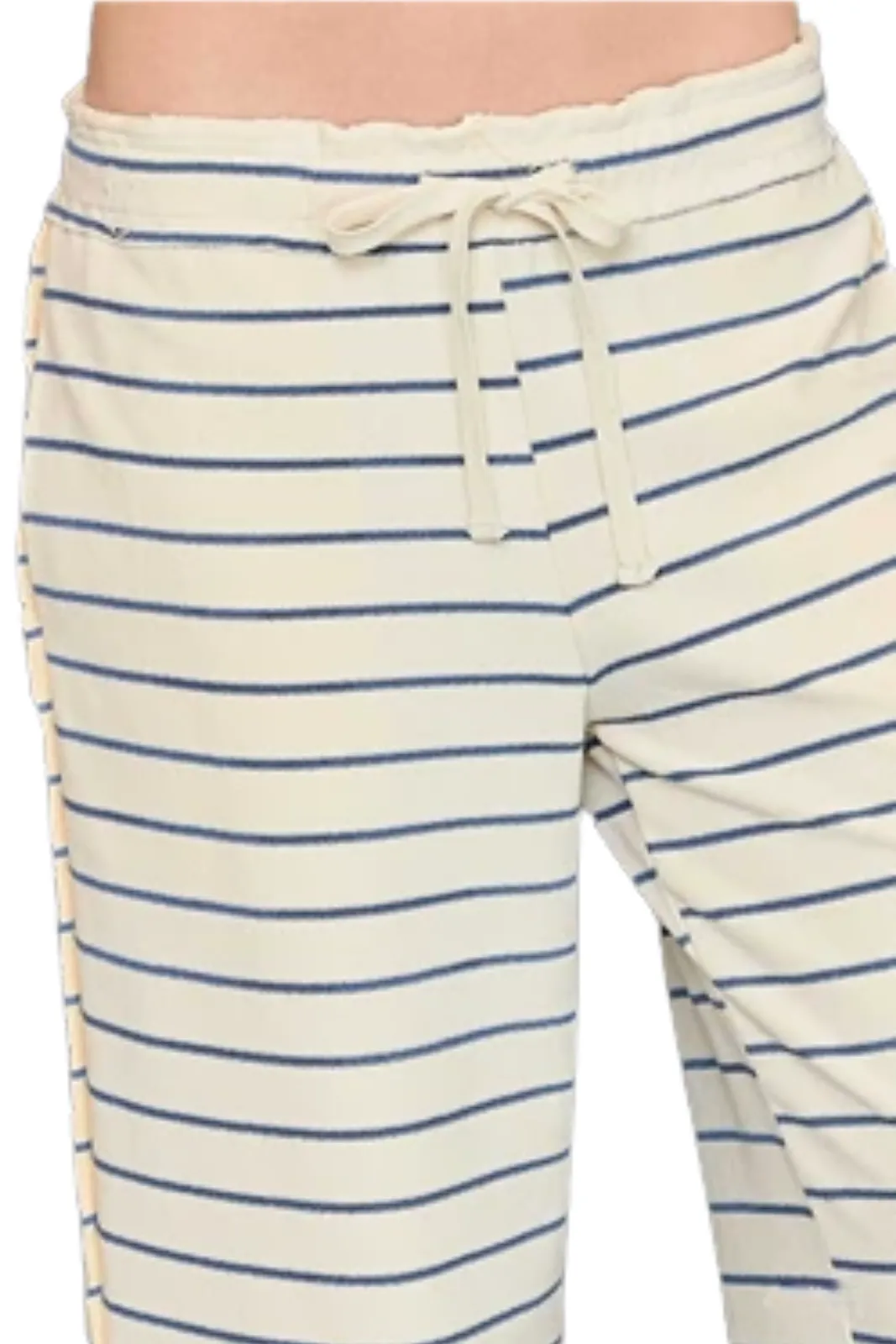 Olive Stripe Knit Fabric Wide Leg Pants sold by fab'rik product image thumbnail 2