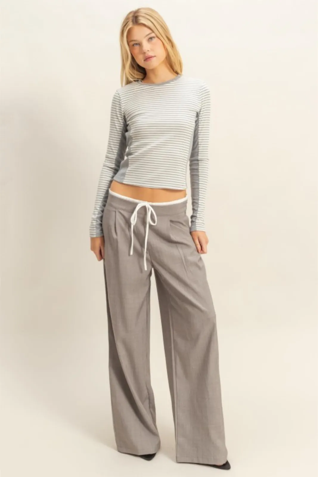 Gia Tie Waist Trousers sold by fab'rik