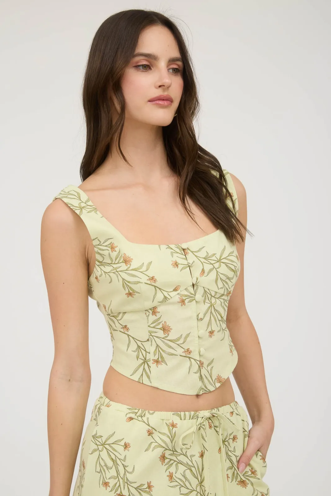 Dawn Pattern Corset Crop Top sold by fab'rik product image thumbnail 3