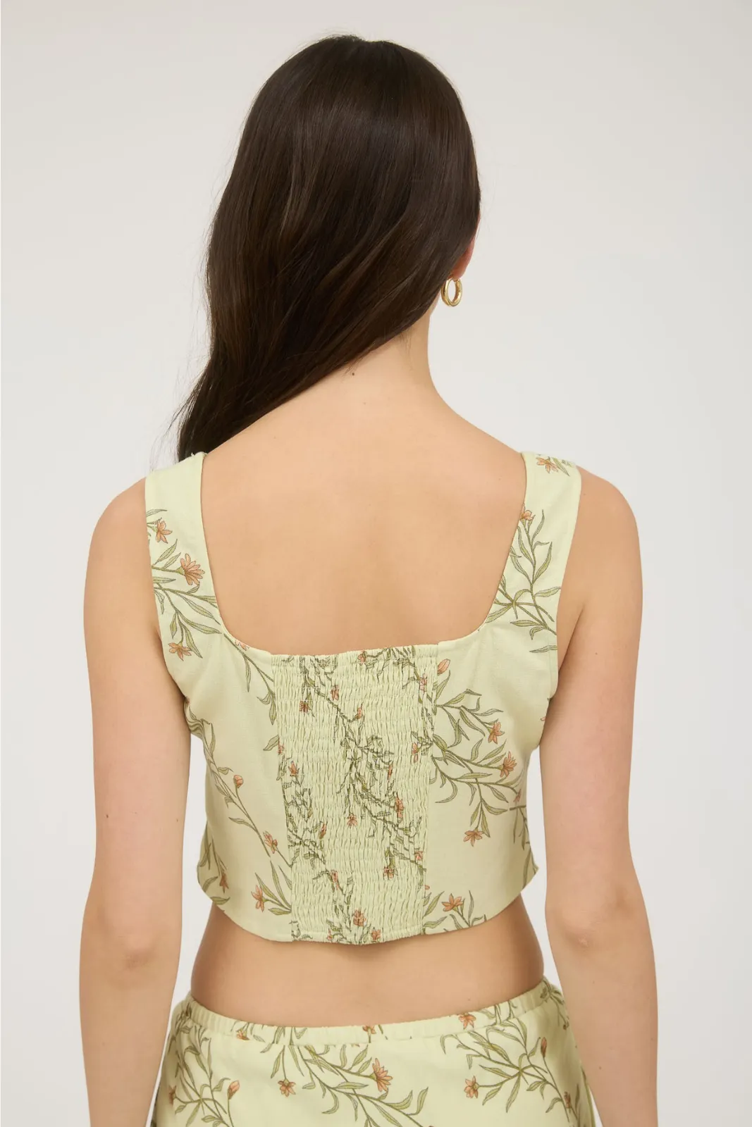 Dawn Pattern Corset Crop Top sold by fab'rik product image thumbnail 4
