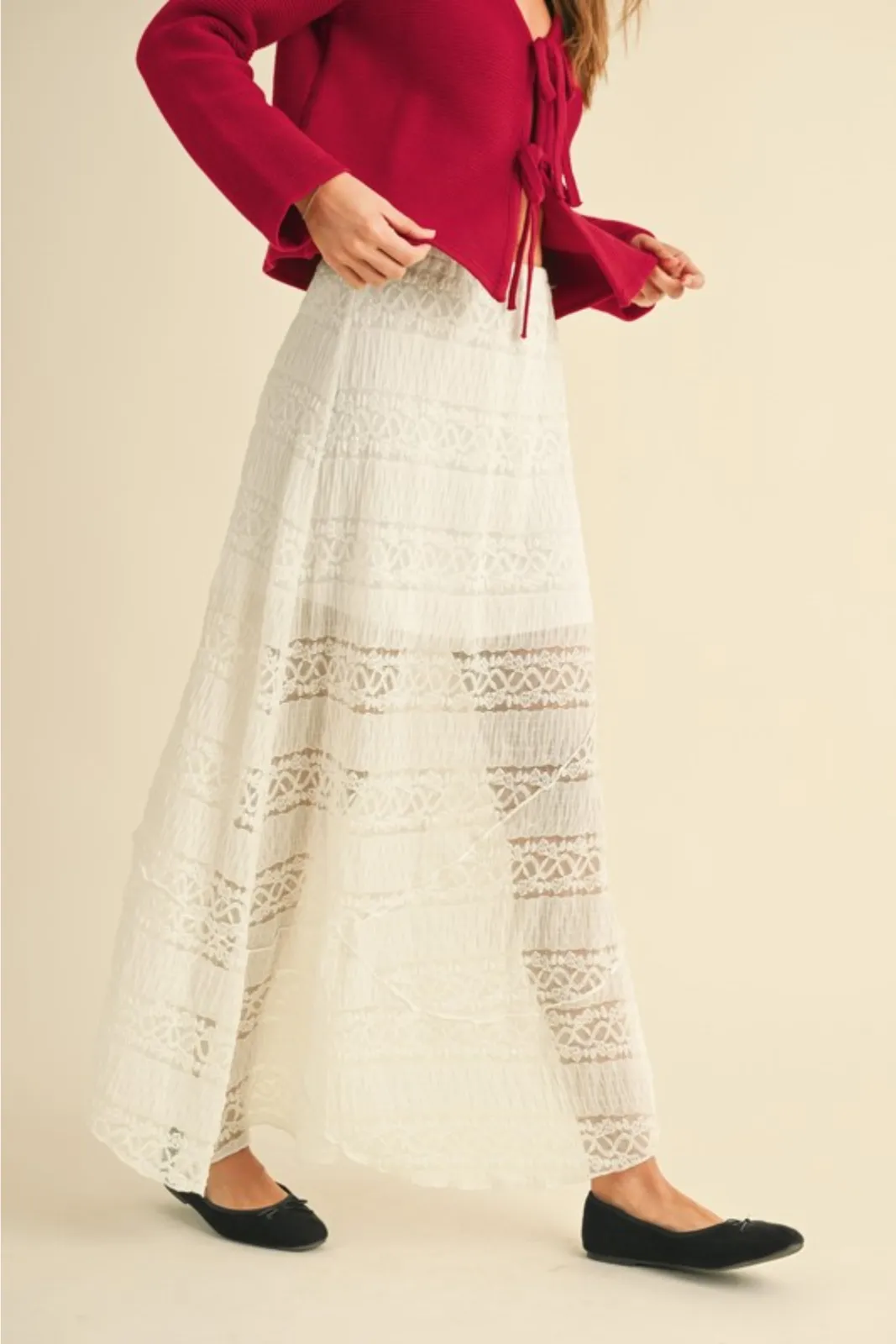 Tony Lace Maxi Skirt sold by fab'rik product image thumbnail 3