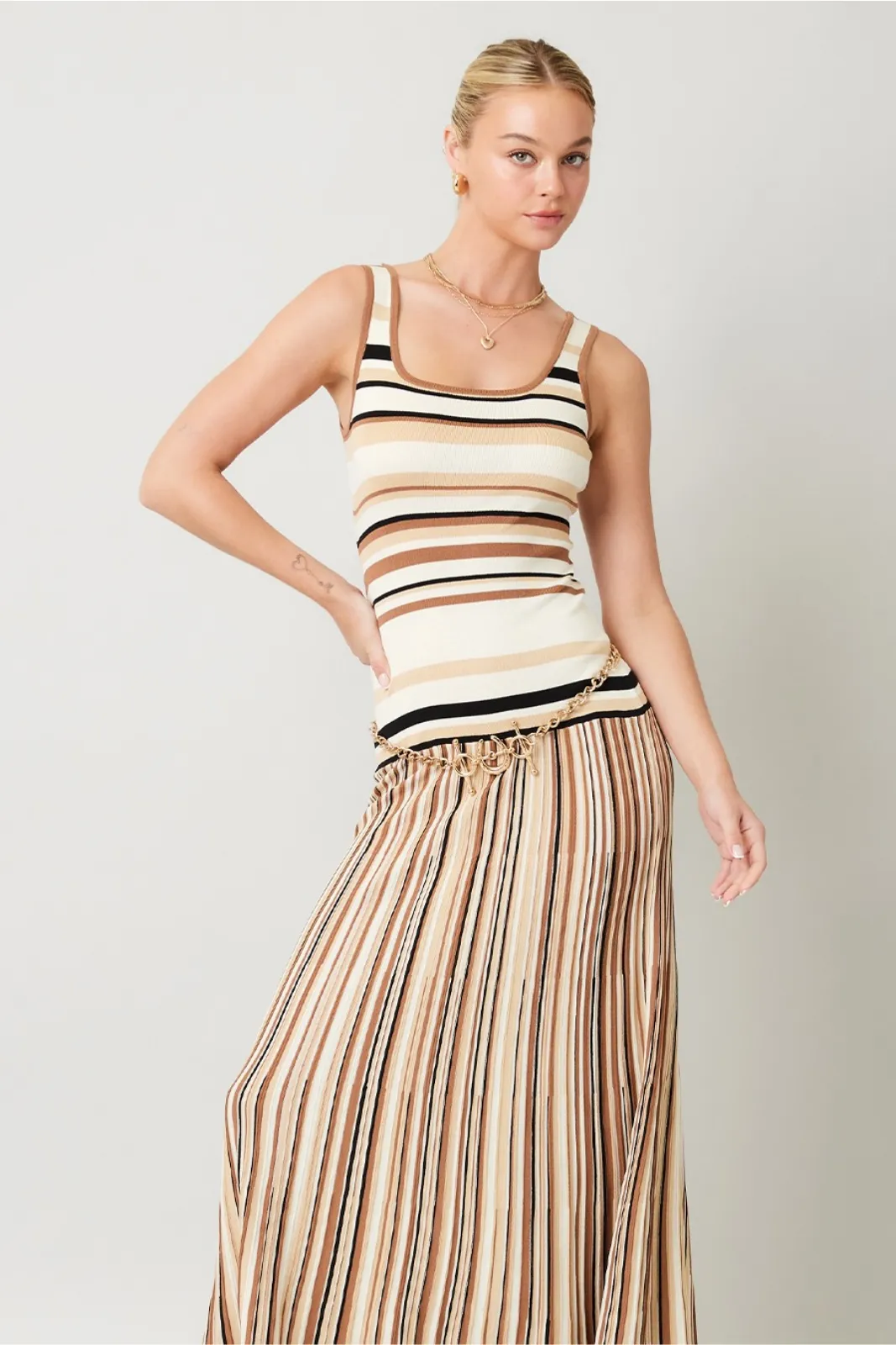 Bailee Striped Knit Dress sold by fab'rik