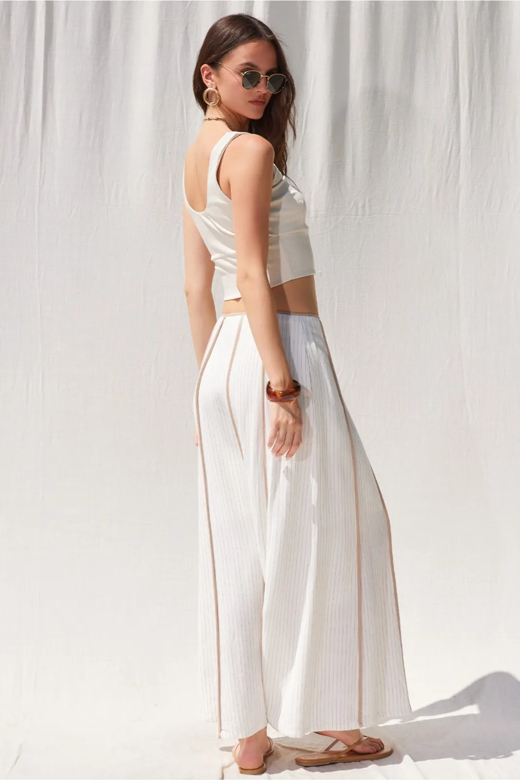 Cali Button Down Contrast Maxi Skirt sold by fab'rik product image thumbnail 2