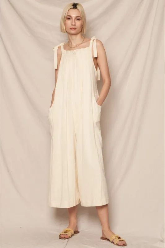 Candice Shoulder Tie Jumpsuit sold by fab'rik